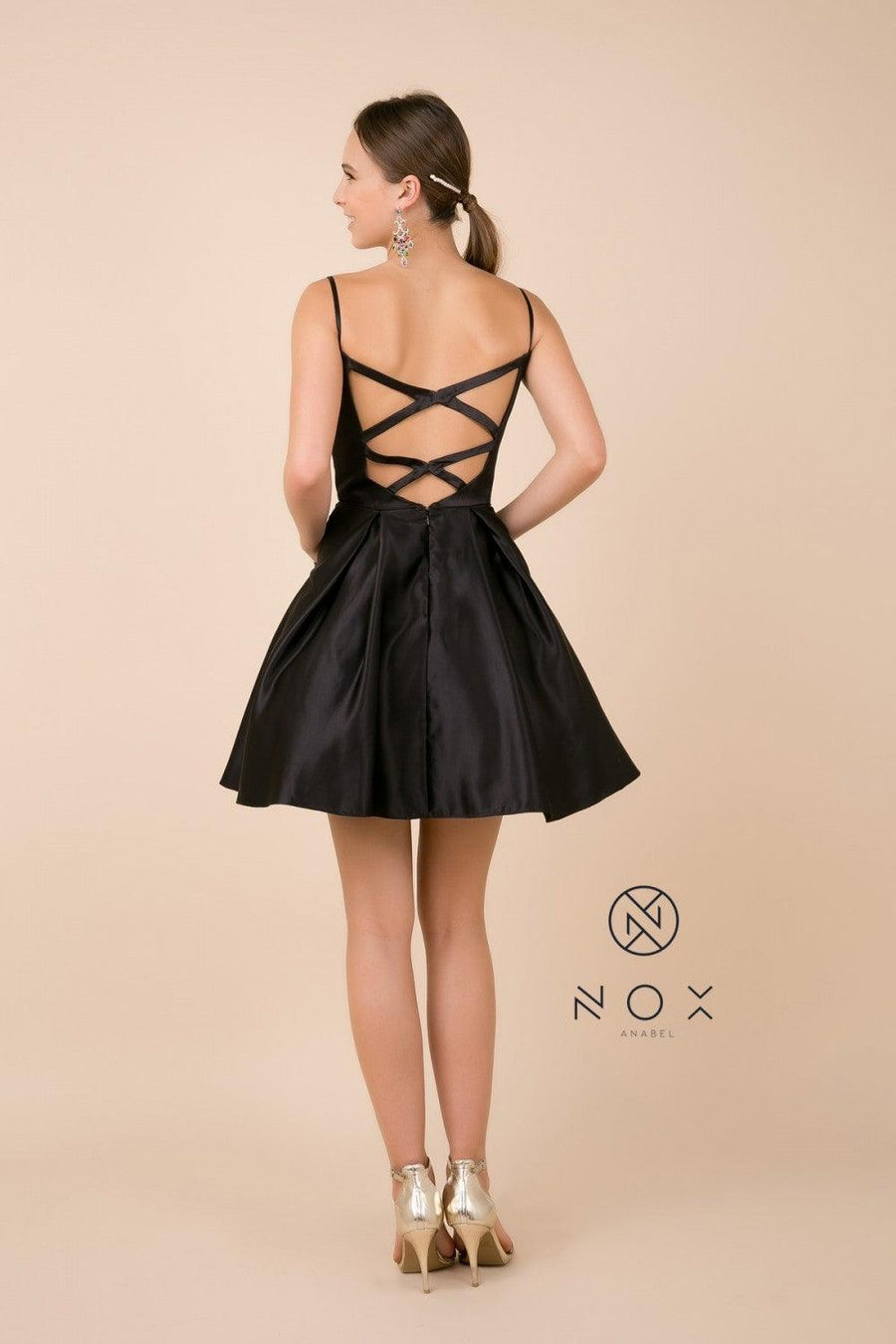 Sexy Short Homecoming Dress Cocktail - The Dress Outlet Nox Anabel