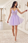 Cocktail Dresses Short Homecoming A Line Lace Cocktail Dress Lavender
