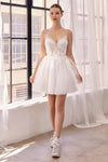 Cocktail Dresses Short Homecoming A Line Lace Cocktail Dress Off White