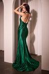 Prom Dresses Beaded Prom Long Formal Fitted Dress Emerald
