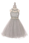Short Beaded Dress Flower Girls - The Dress Outlet Cinderella Couture