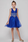 Short Beaded Flower Girl Dress - The Dress Outlet Cinderella Couture