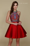 Short Beaded Homecoming Prom Dress - The Dress Outlet Nox Anabel