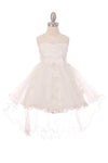 Short Beaded Party Dress Flower Girls Dress - The Dress Outlet Cinderella Couture