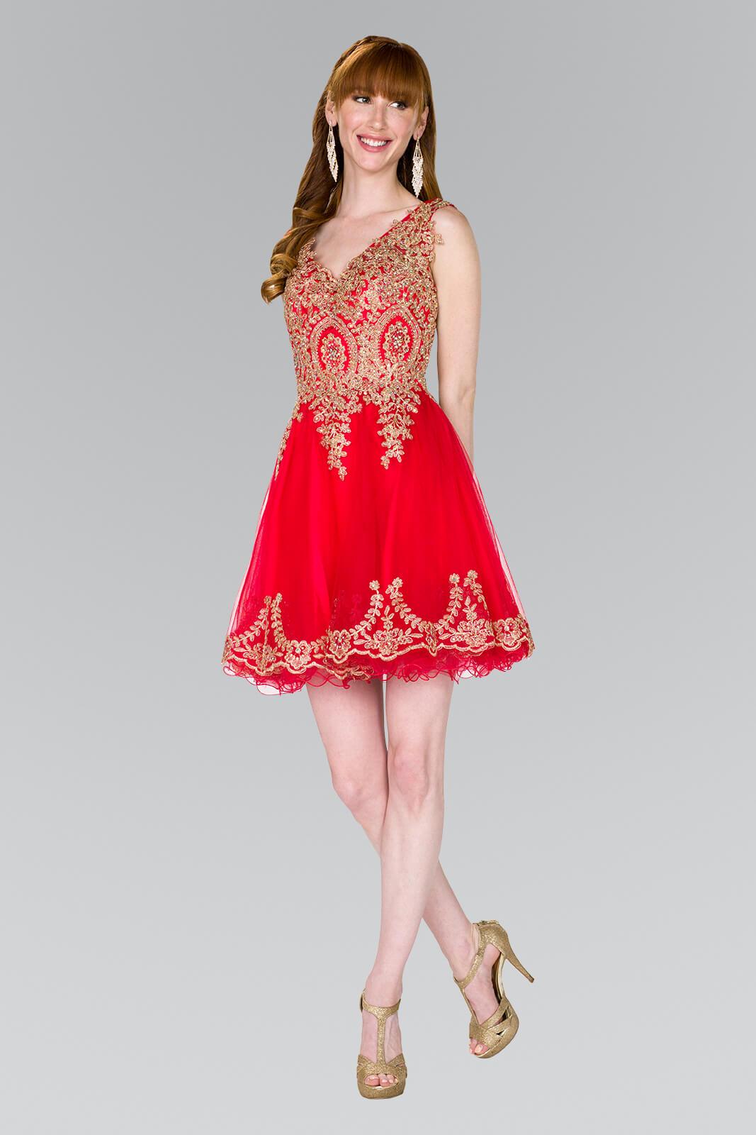 Short Cocktail Homecoming Dress Prom - The Dress Outlet Elizabeth K