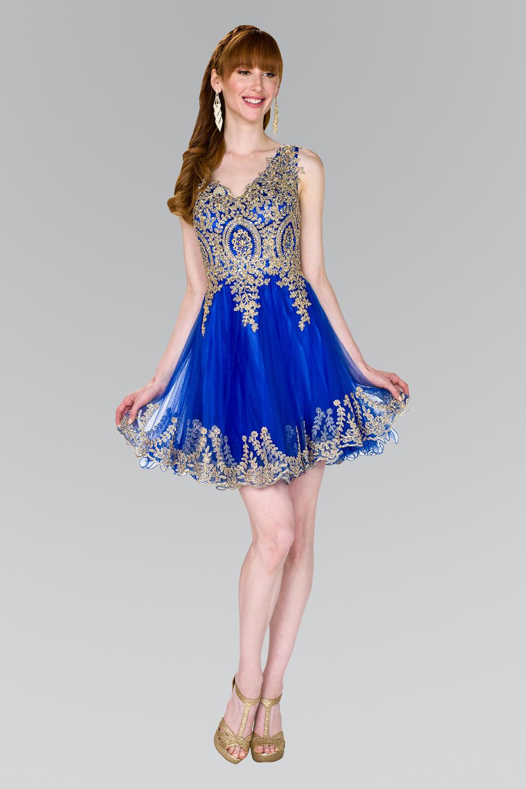 Short Cocktail Homecoming Dress Prom - The Dress Outlet Elizabeth K