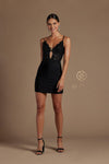 Short Cocktail Spaghetti Straps Formal Dress - The Dress Outlet