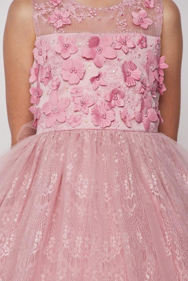 Short Embellished Gown Flower Girls Dress - The Dress Outlet Cinderella Couture