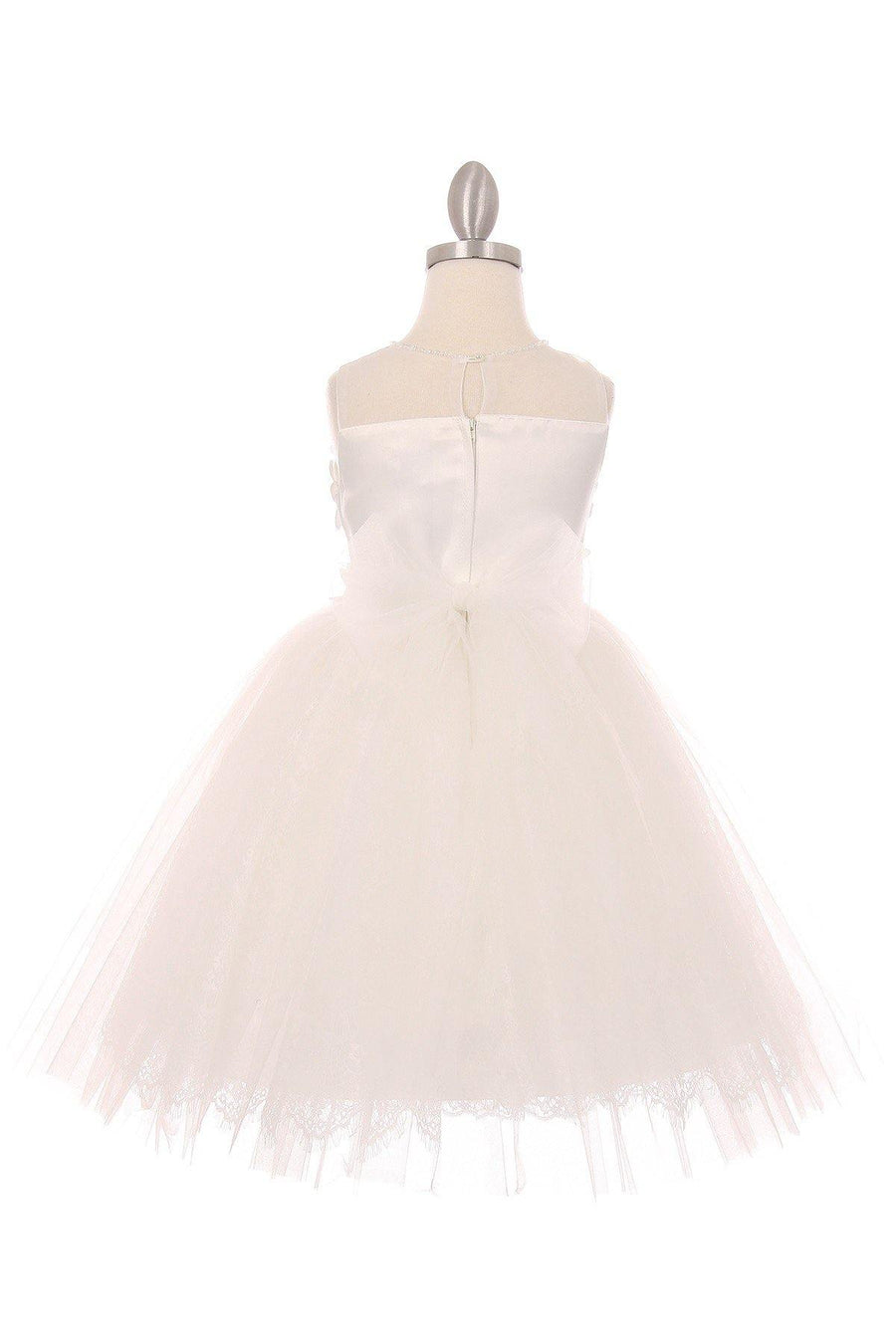 Short Embellished Gown Flower Girls Dress - The Dress Outlet Cinderella Couture