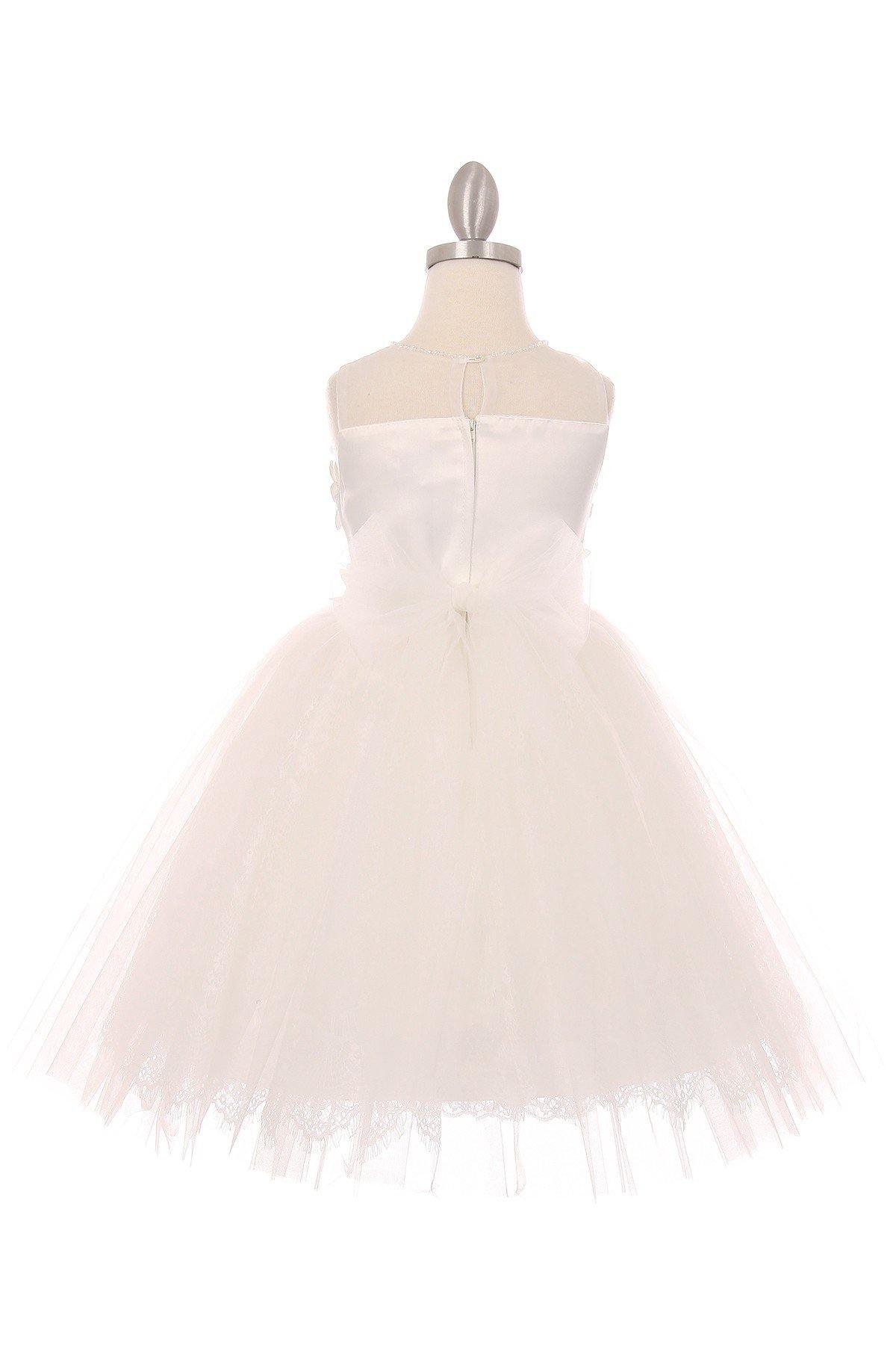 Short Embellished Gown Flower Girls Dress - The Dress Outlet Cinderella Couture