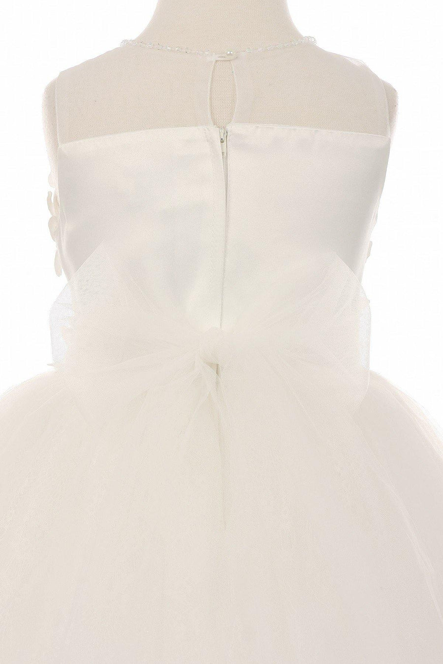 Short Embellished Gown Flower Girls Dress - The Dress Outlet Cinderella Couture