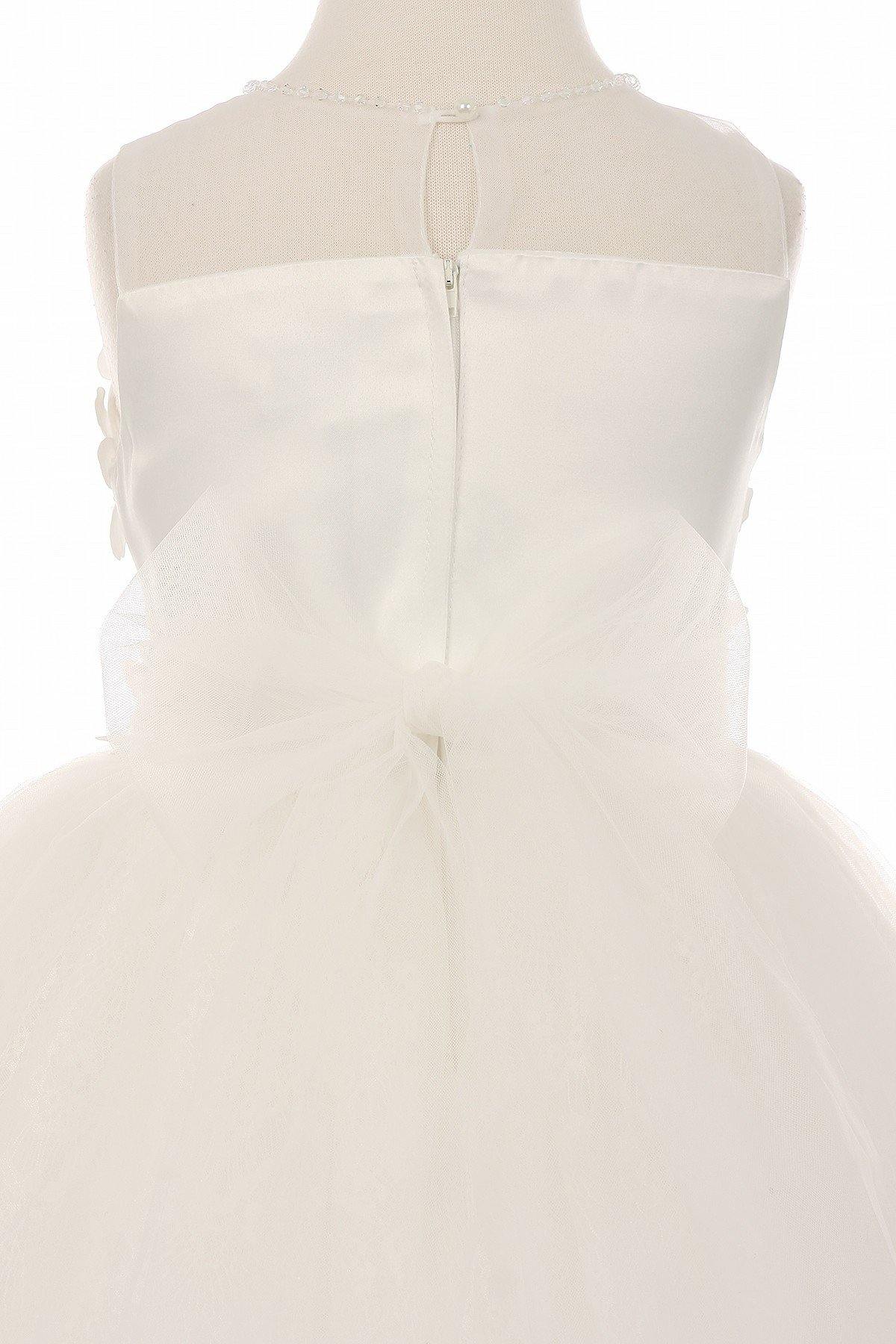 Short Embellished Gown Flower Girls Dress - The Dress Outlet Cinderella Couture
