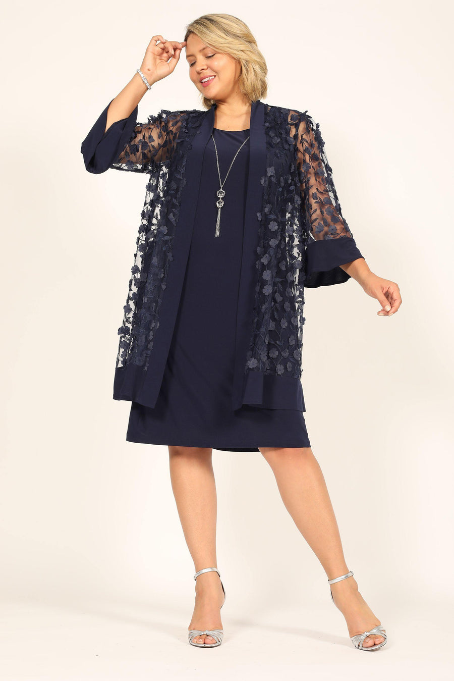 Short Formal Mother of the Bride Dress - The Dress Outlet