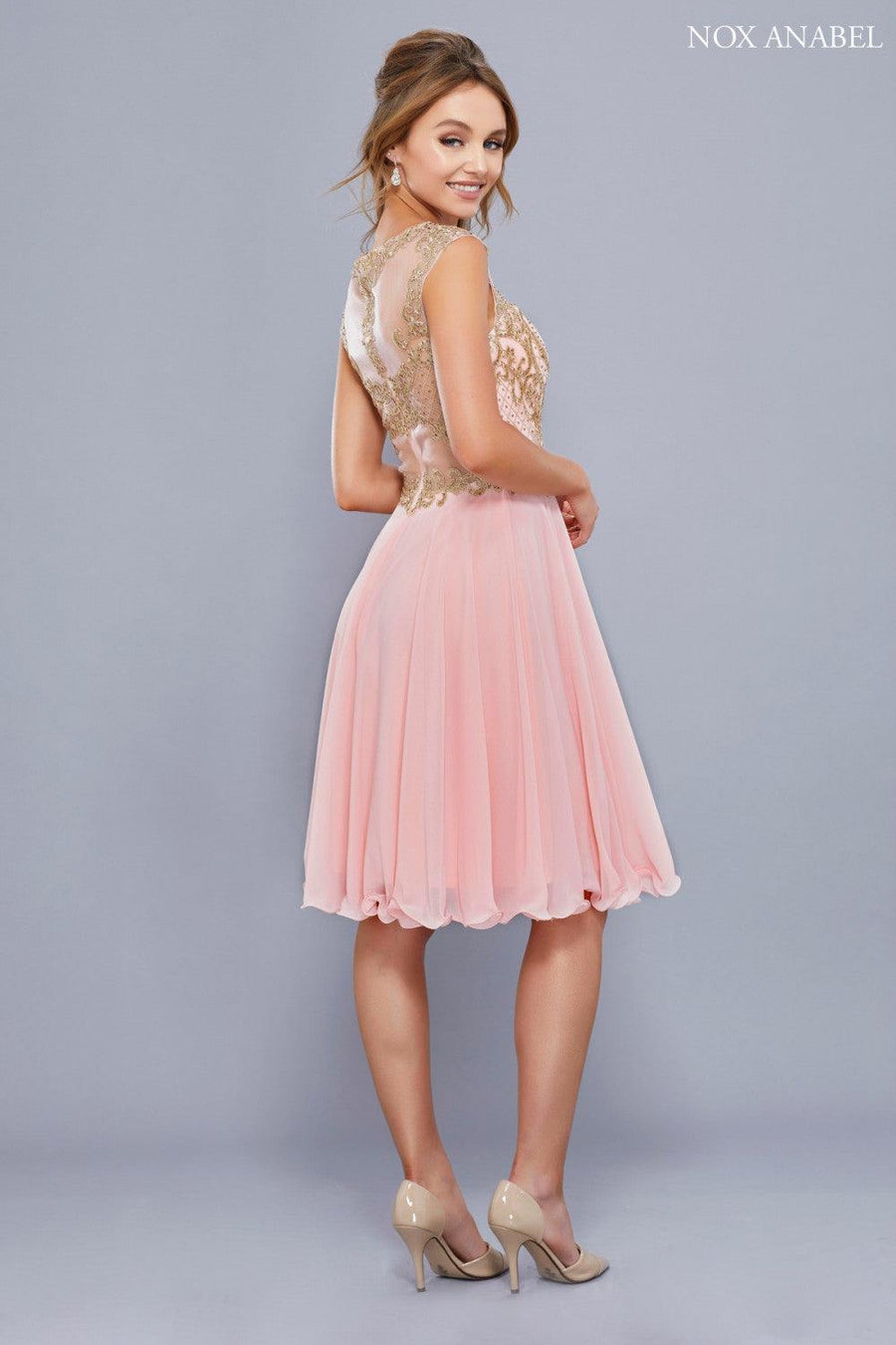 Short Formal Prom Homecoming Dress - The Dress Outlet Nox Anabel