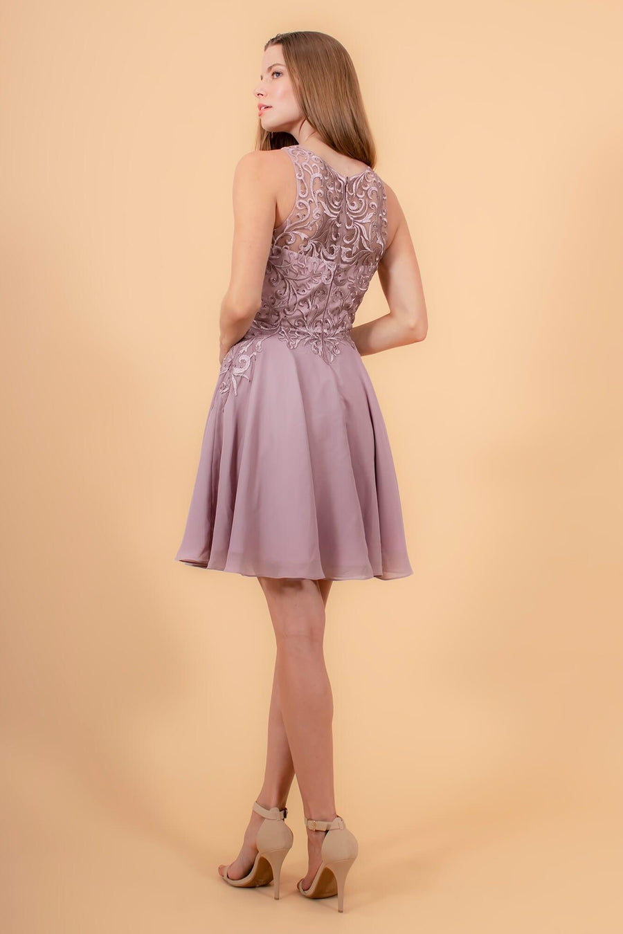 Short Prom Chiffon Dress Formal - The Dress Outlet Elizabeth K