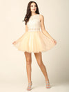 Short Prom Sleeveless Lace Cocktail Party Dress - The Dress Outlet