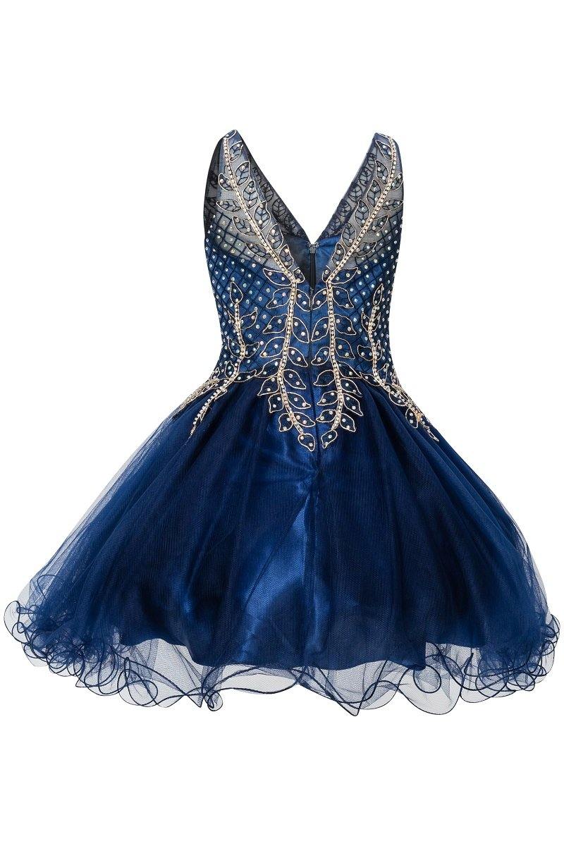 Short Tulle Dress Sleeveless Flower Girl - The Dress Outlet Cinderella Couture