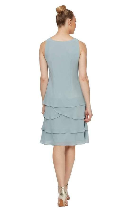 SL Fashion Short Mother of the Bride Dress 9120256 - The Dress Outlet