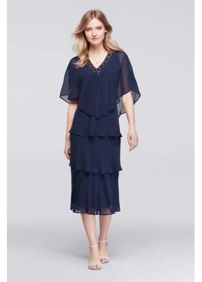 SL Fashion Short Formal Dress Mother of the Bride 114755 - The Dress Outlet