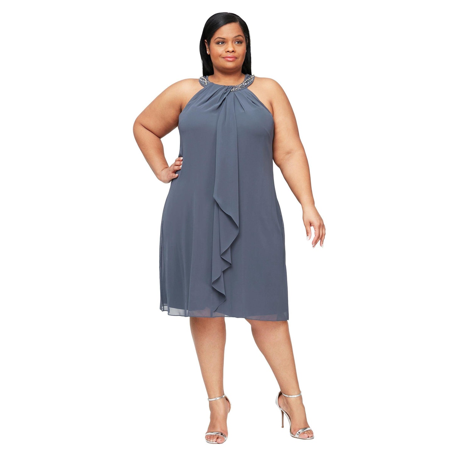 SL Fashions Short Plus Size Dress 611105 - The Dress Outlet