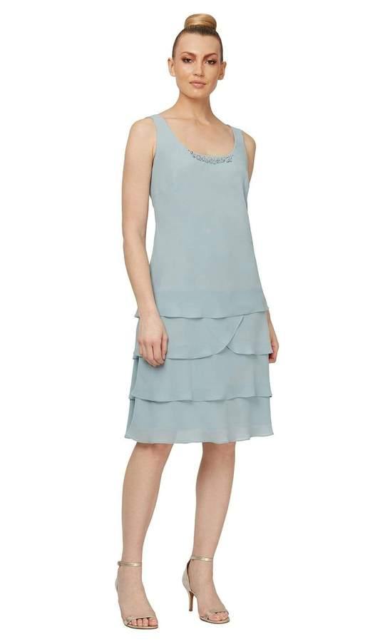 SL Fashion Short Mother of the Bride Dress 9120256 - The Dress Outlet