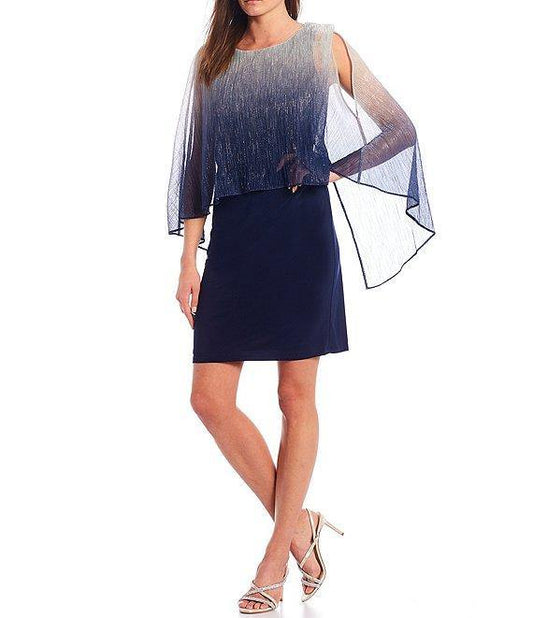 SL Fashions Short Ombre Dress 9155150 - The Dress Outlet