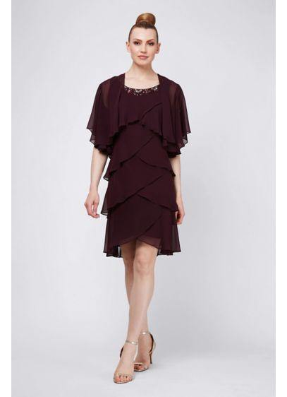 SL Fashion Short Dress Cocktail Mother of the Bride 9170184 - The Dress Outlet