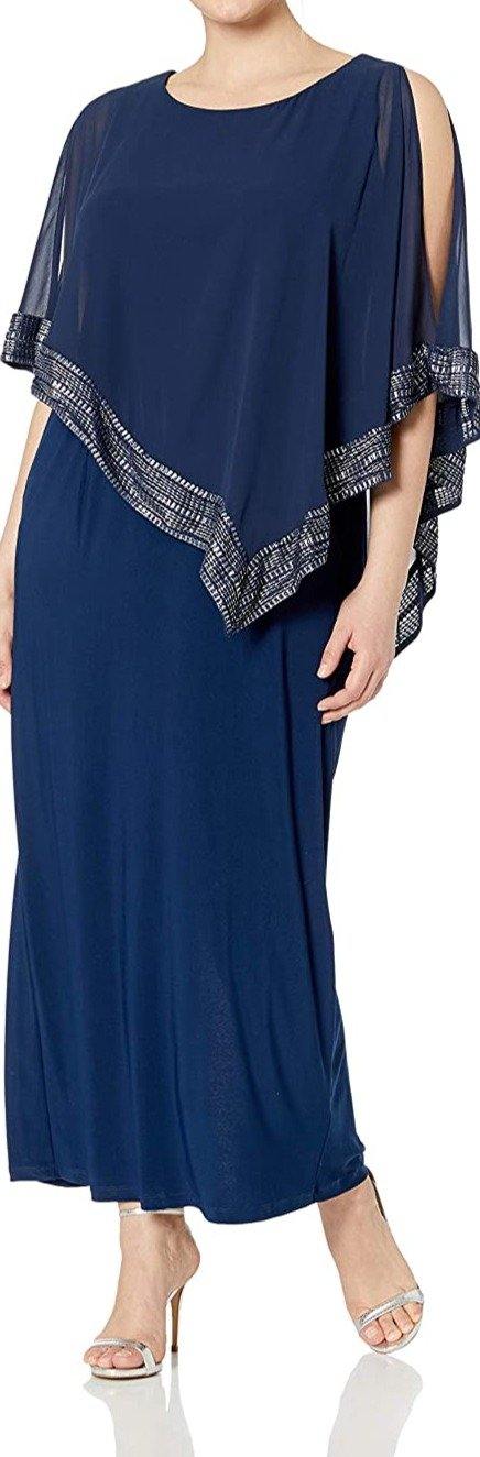 SL Fashions Long Mother of the Bride Dress 9470329 - The Dress Outlet