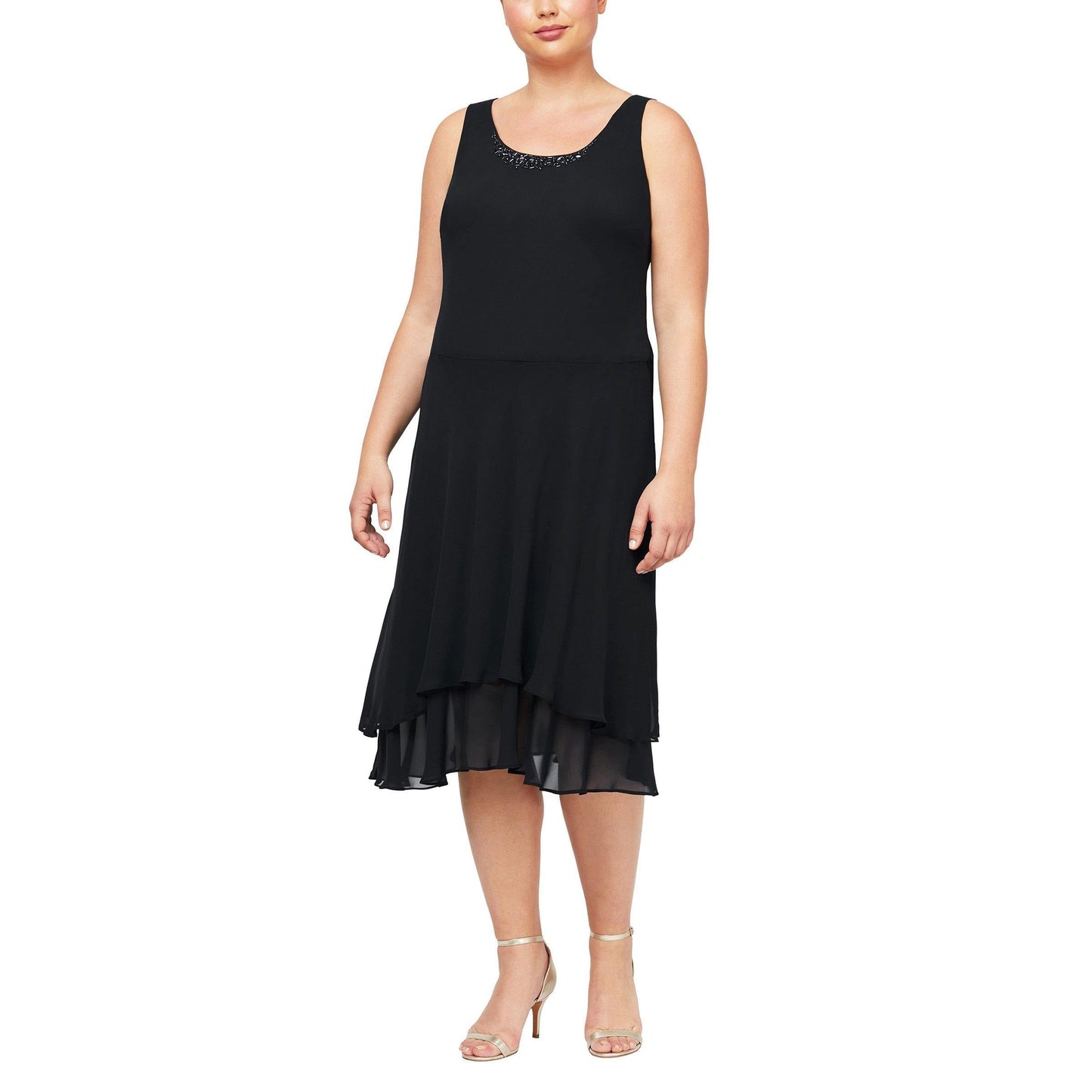 SL Fashions High Low Plus Size Jacket Dress 616184 - The Dress Outlet