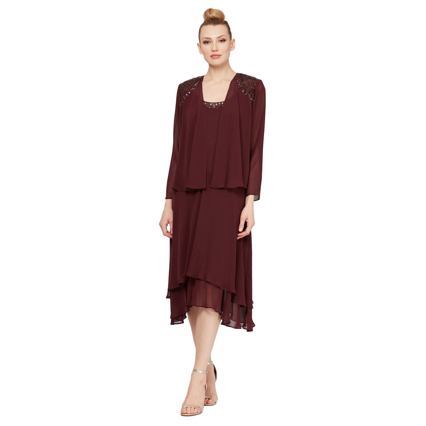 SL Fashions Mother of the Bride Jacket Dress 116184 - The Dress Outlet