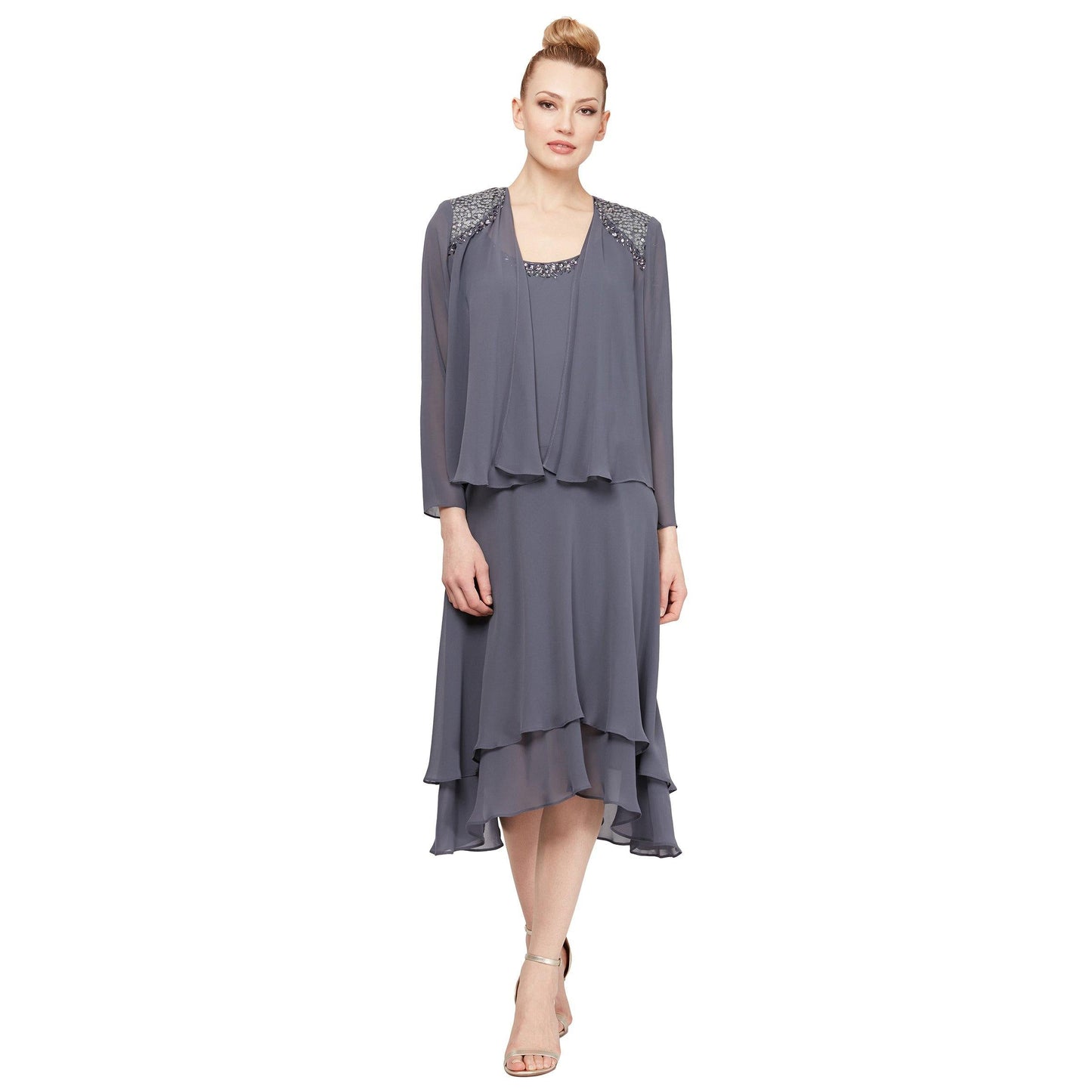 SL Fashions Mother of the Bride Jacket Dress 116184 - The Dress Outlet