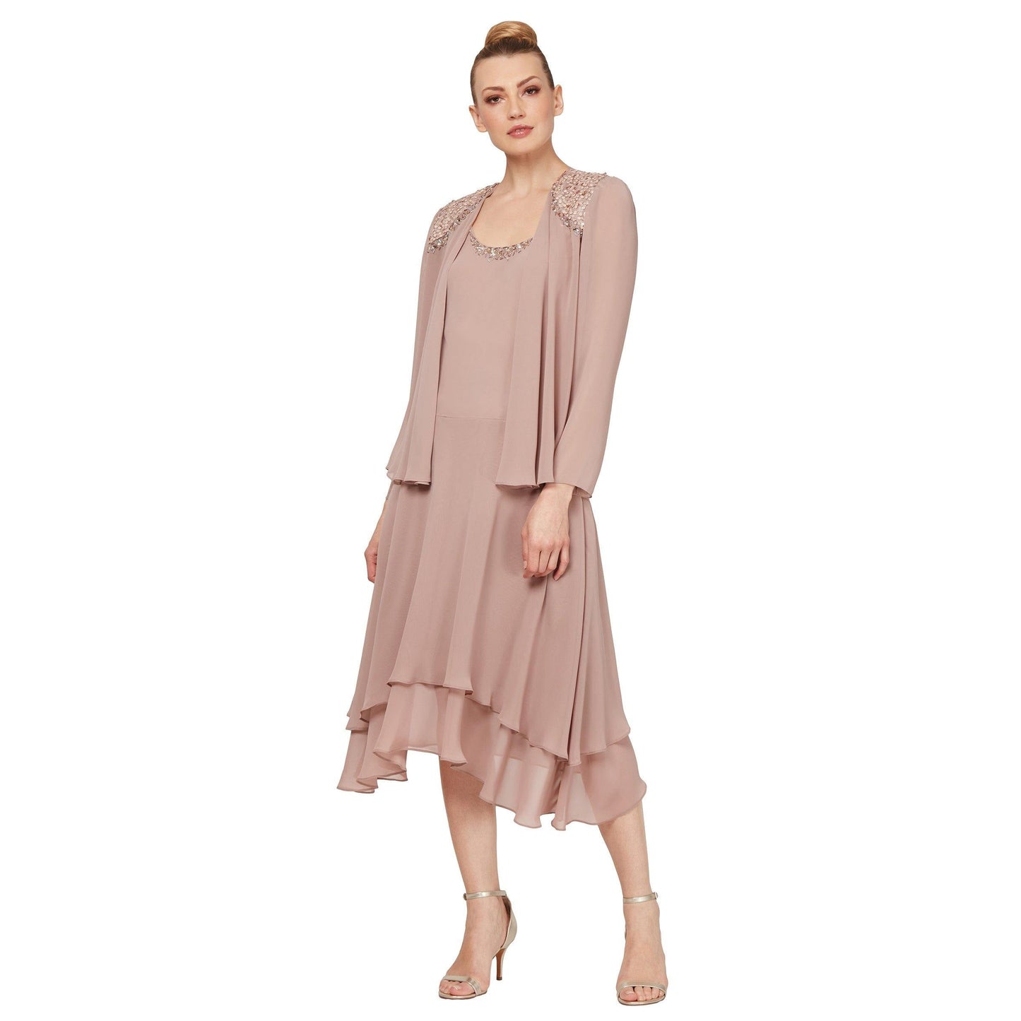 SL Fashions Mother of the Bride Jacket Dress 116184 - The Dress Outlet