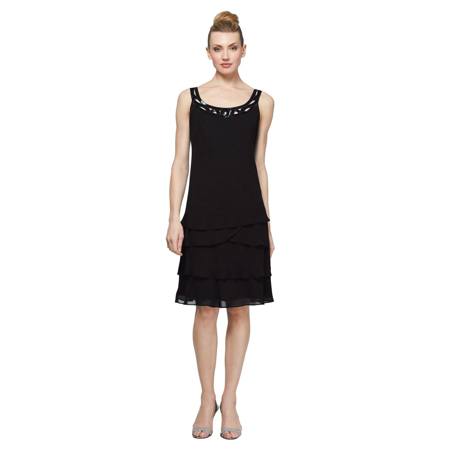 SL Fashions Mother of the Bride Short Dress 110692 - The Dress Outlet