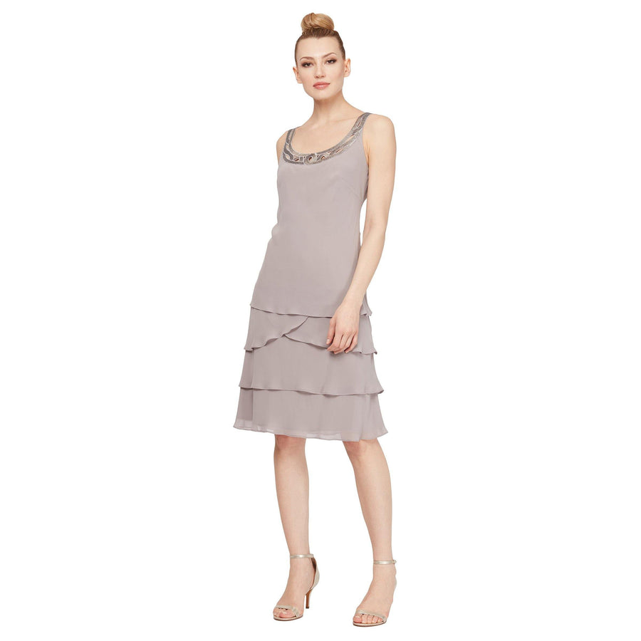 SL Fashions Mother of the Bride Short Dress 110692 - The Dress Outlet