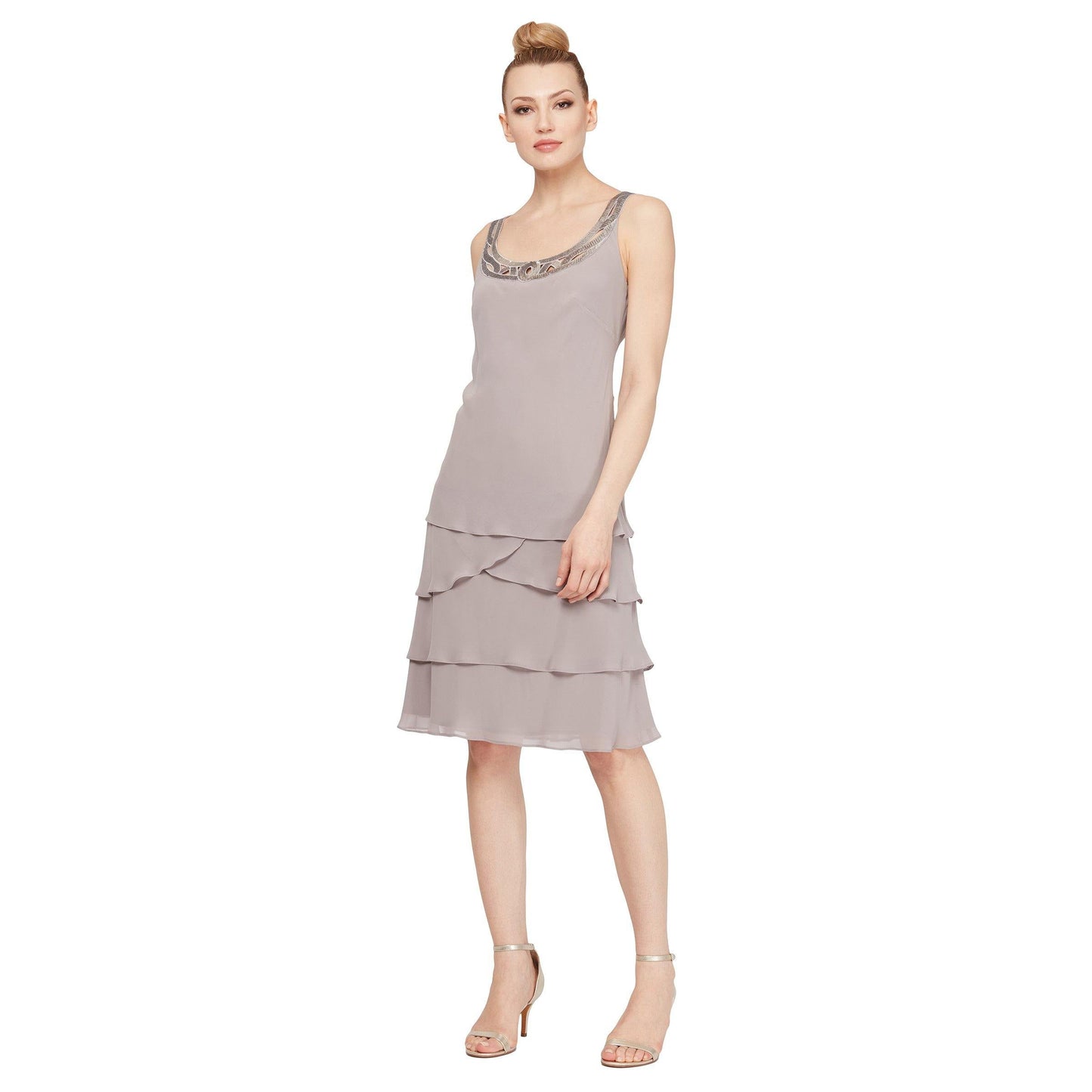 SL Fashions Mother of the Bride Short Dress 110692 - The Dress Outlet