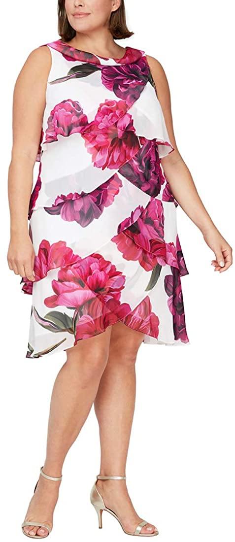 SL Fashions Plus Size Short Dress 9471541 - The Dress Outlet