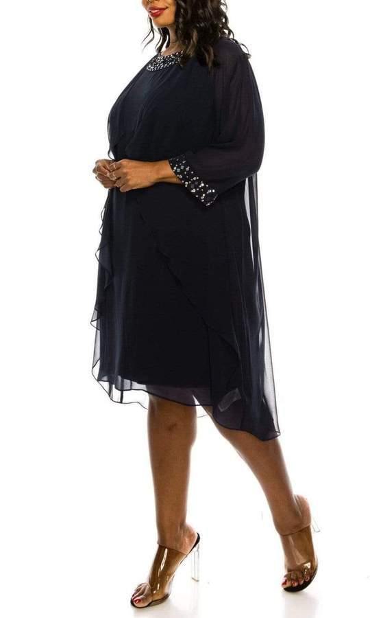 SL Fashions Plus Size Short Jacket Dress 9470367 - The Dress Outlet