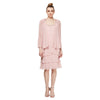 SL Fashions Short Beaded Tiered Jacket Dress 122372 - The Dress Outlet