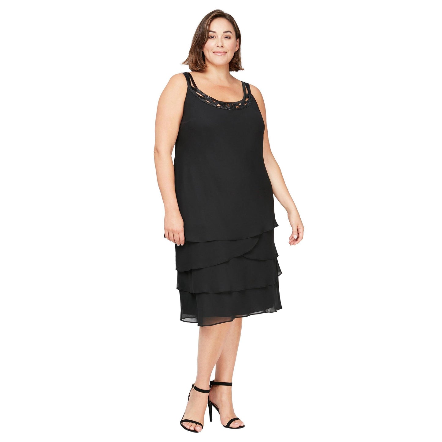 SL Fashions Short Mother of the Bride Dress 610692 - The Dress Outlet