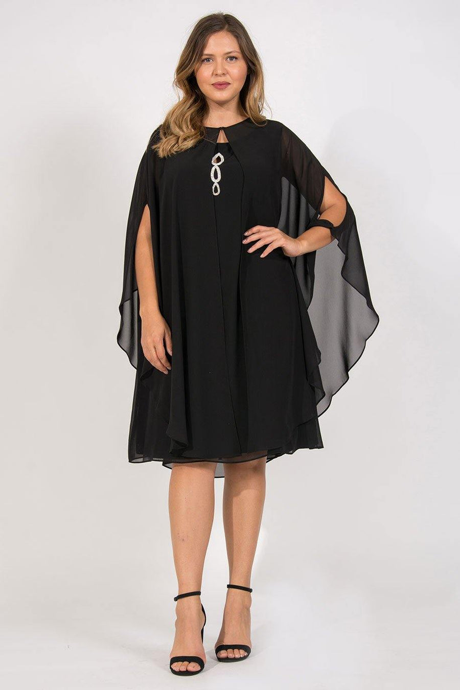 SL Fashions Short Mother of the Bride Dress 612806 - The Dress Outlet