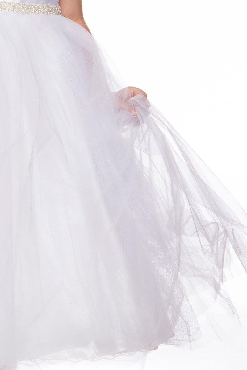 Sleeveless Flower Girl Dress Formal - The Dress Outlet Petite Adele