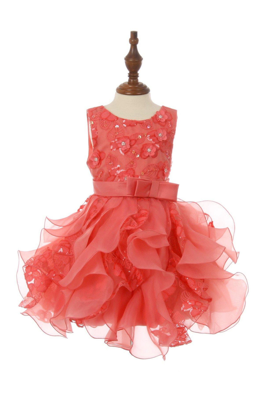 Sleeveless Lace Top Baby Flower Girls Dress - The Dress Outlet Cinderella Couture