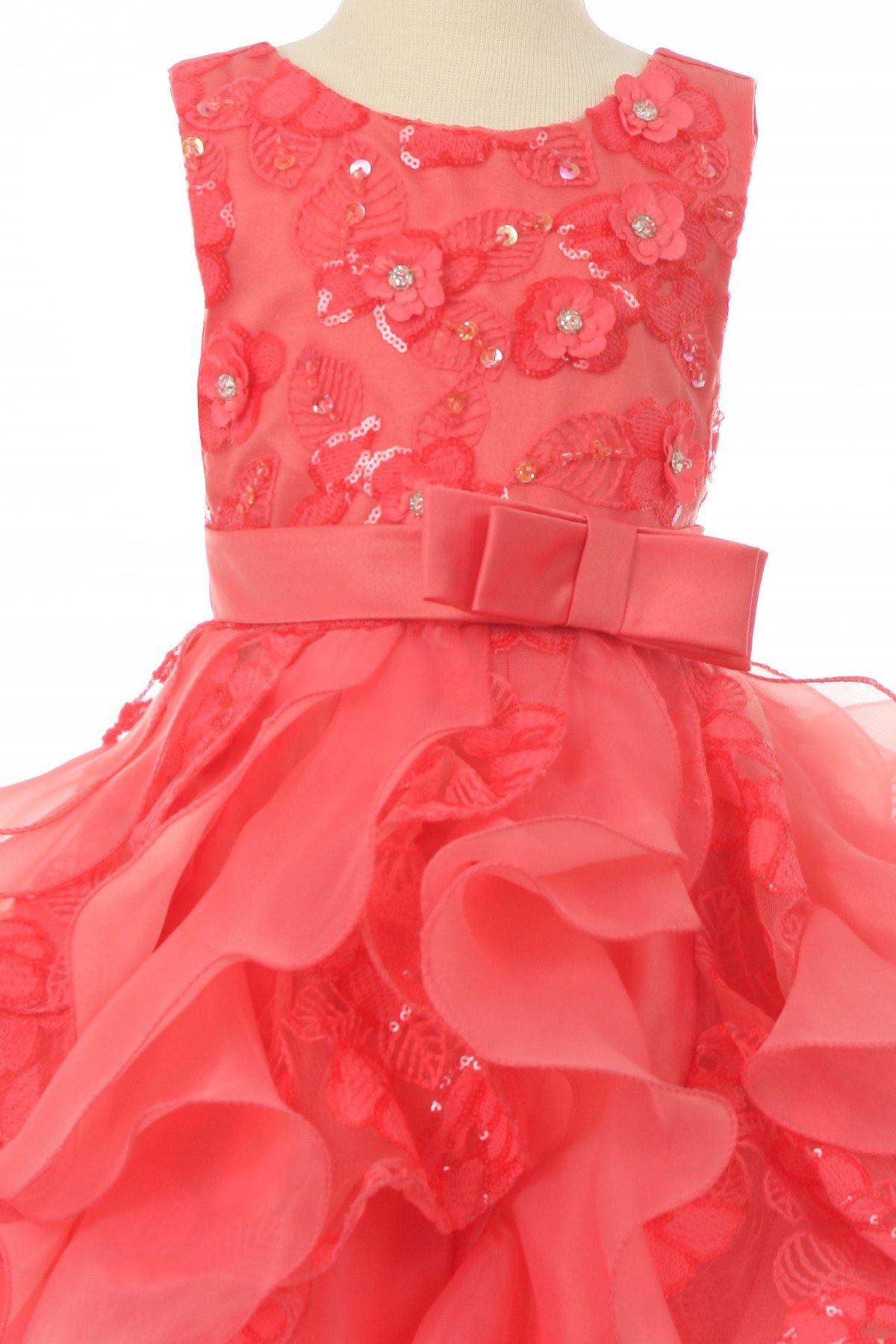 Sleeveless Lace Top Baby Flower Girls Dress - The Dress Outlet Cinderella Couture