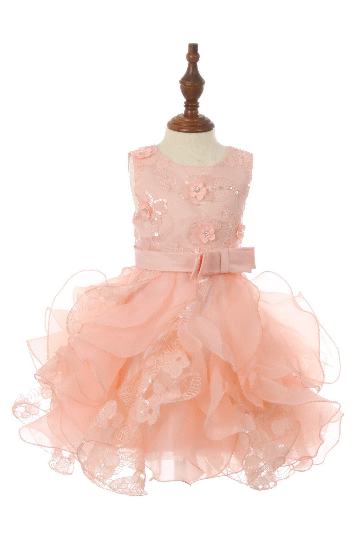 Sleeveless Lace Top Baby Flower Girls Dress - The Dress Outlet Cinderella Couture