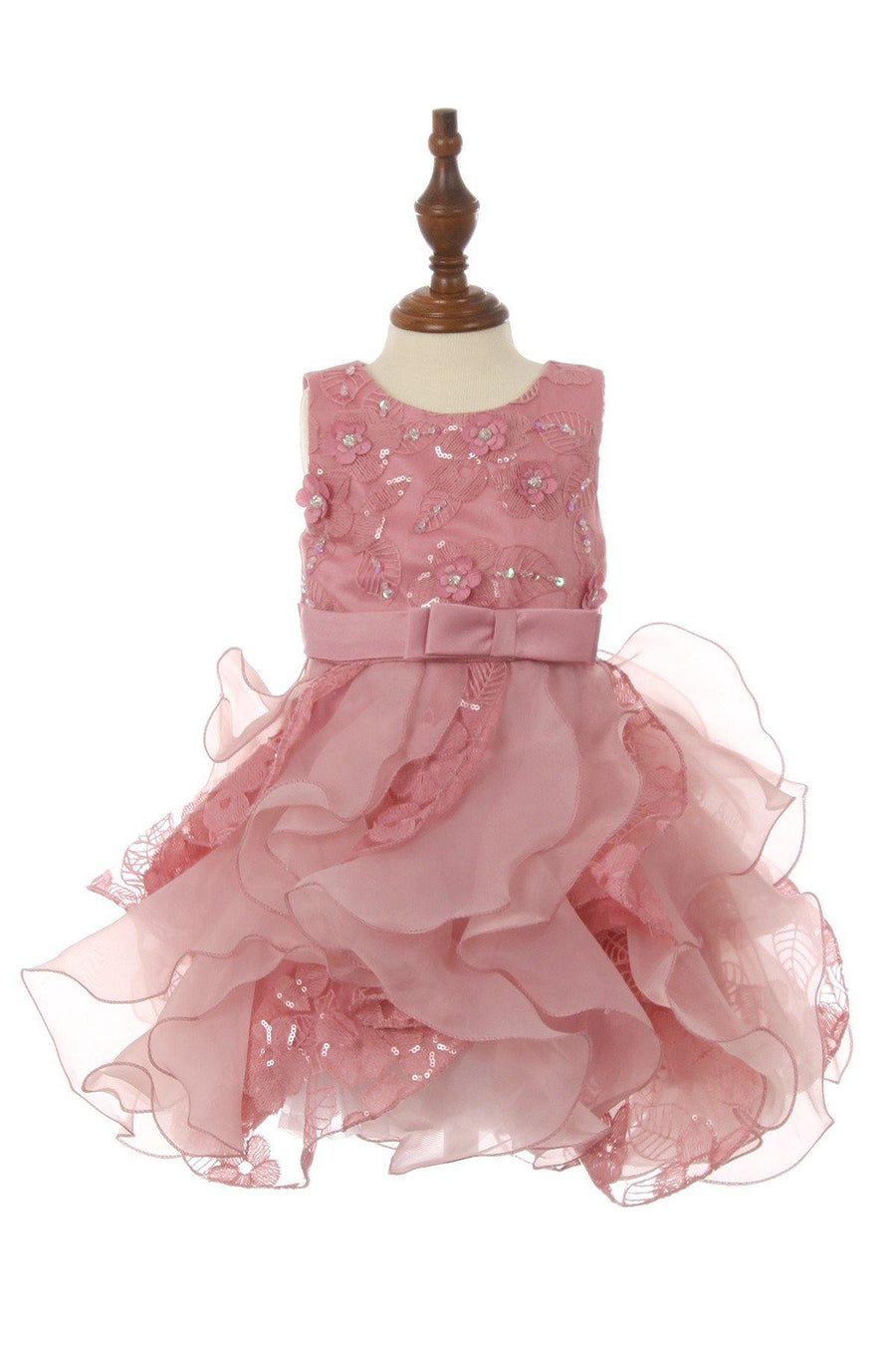 Sleeveless Lace Top Baby Flower Girls Dress - The Dress Outlet Cinderella Couture