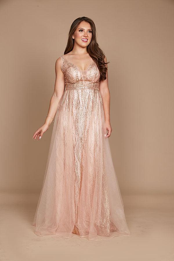 Sleeveless Long Formal Dress Sale - The Dress Outlet