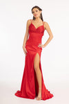 Sleeveless Long Satin Mermaid Prom Dress - The Dress Outlet