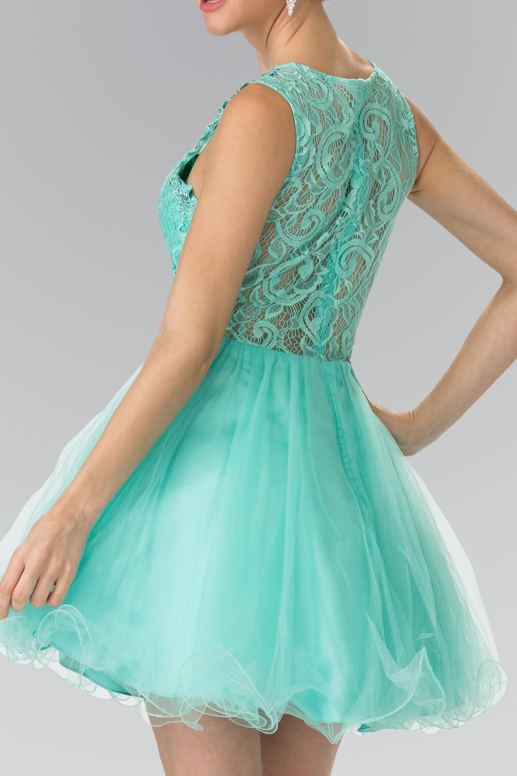 Sleeveless Prom Short Dress Homecoming - The Dress Outlet Elizabeth K