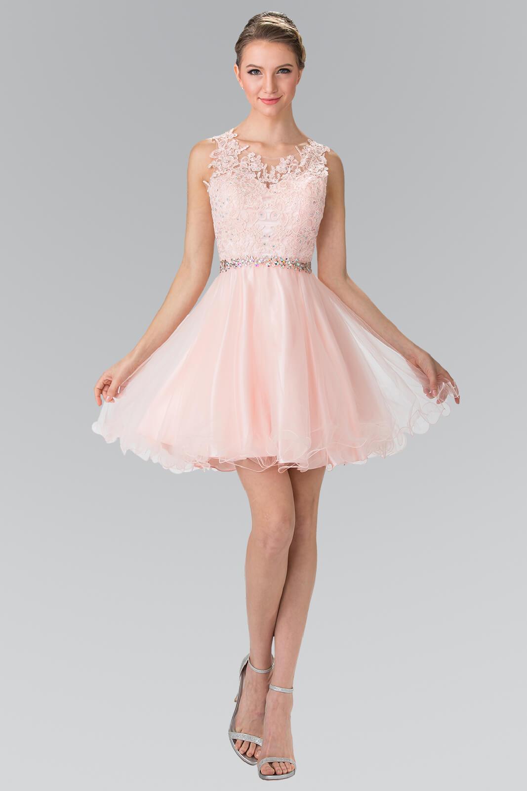 Sleeveless Prom Short Dress Homecoming - The Dress Outlet Elizabeth K