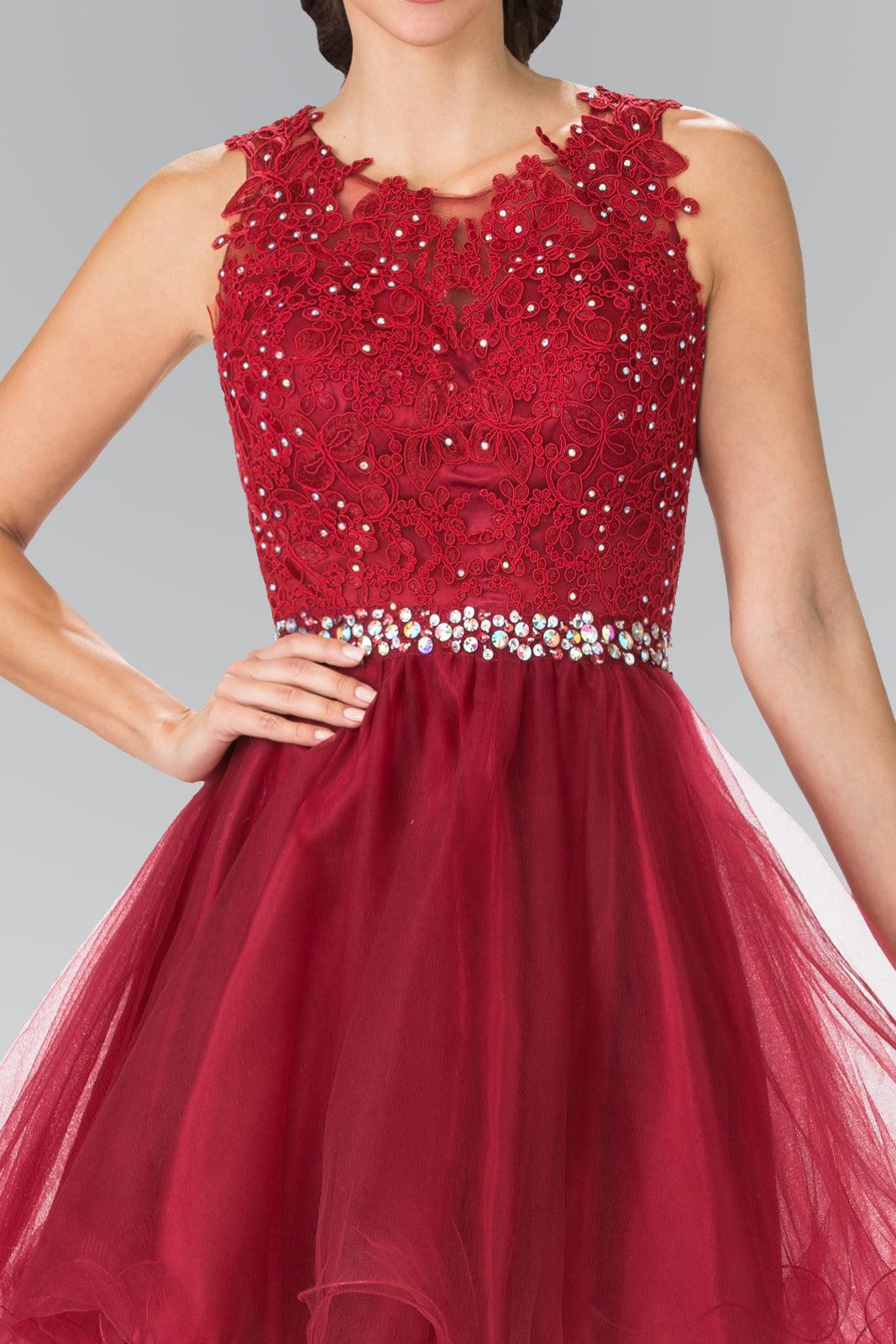 Sleeveless Prom Short Dress Homecoming - The Dress Outlet Elizabeth K